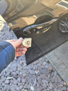 Broken key removed and door lock replaced in Durham