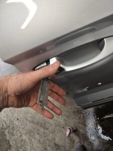 Ford car door lock picked open