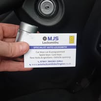 New ignition fitted with MJS business card in background