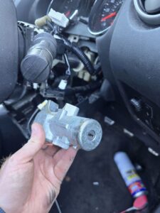 Repair carried to car ignition barrel